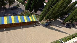 Пансионат Багрипш. Абхазия. Вид из номера.