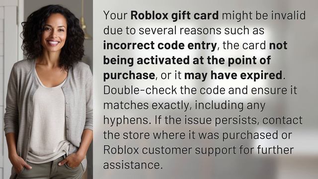 Why is my Roblox gift card invalid? смотреть онлайн