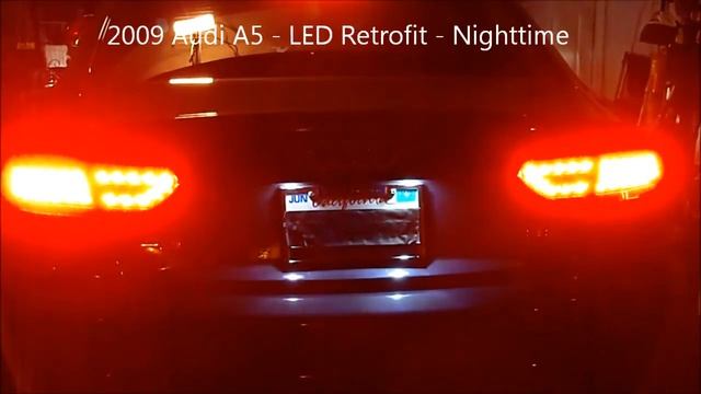 2009 Audi A5 LED Rear Lights Tail Lights Tailights Retrofit Evokt.com