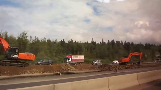 Минское шоссе - из окна автобуса "Парк Патриот - станция Голицыно" смотреть онлайн