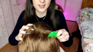 ASMR/АСМР массаж головы и волос| шепот| расчесывание| расслабляющий асмр| для сна