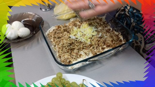 Салат "ТИФФАНИ" с виноградом и курицей. (нереально вкусно!) смотреть онлайн