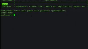 21 PostgreSQL DBA: How to change PostgreSQL User Password