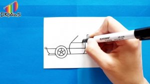 Как нарисовать Кабриолет/how to draw a Cabriolet