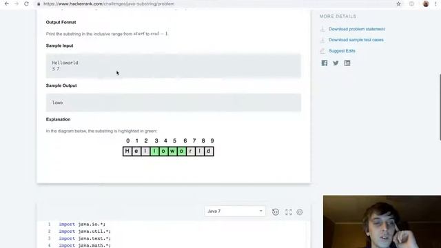 HackerRank Java - Java Substrings Solution Explained