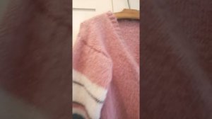 Мохеровый кардиган с широкими рукавами