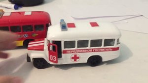 Технопарк  Модельки#автобусы обзоры модели кавзы 3976 Скорая помощь кавз игрушки модели