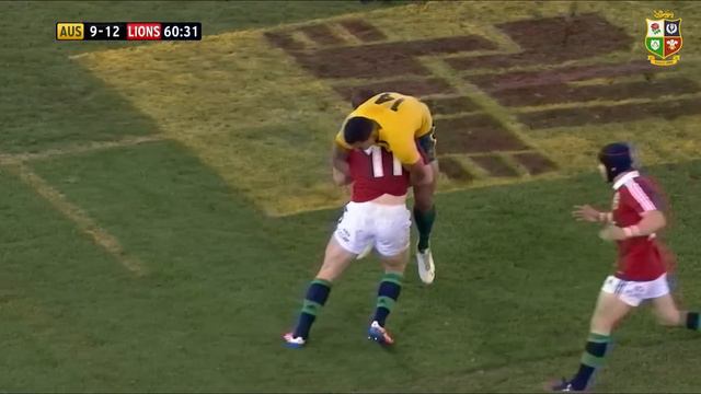 George North Puts Israel Folau On His Back! | British & Irish Lions vs Australia 2013 смотреть онлайн