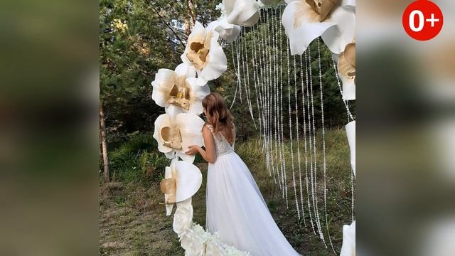 Работы ученицы Студии больших цветов Olneva Decor. Оформление свадьбы