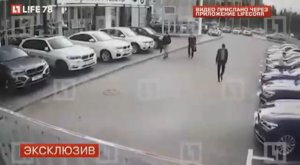 Синхронный угон четырёх BMW в Петербурге попал на видео