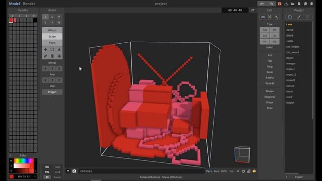 Рисую пиксель арты в 3д смотреть онлайн