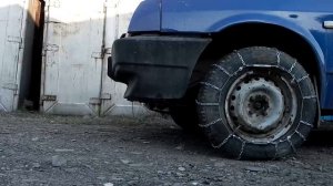 Универсальные цепи противоскольжения на колеса своими руками первый тест