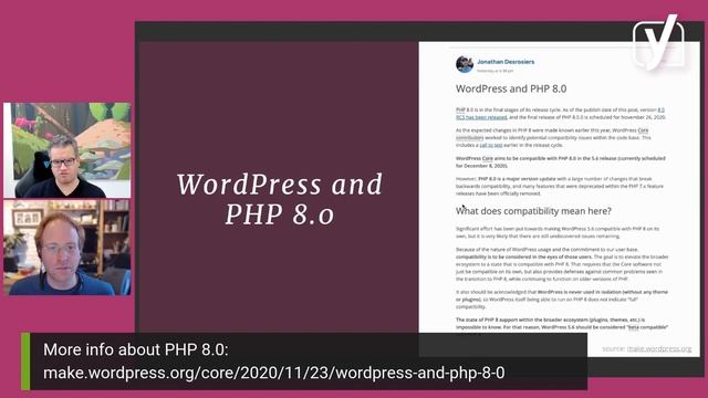 SEO news: WordPress and PHP 8.0