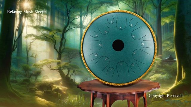 1 Hour Steel Tongue Drum Relaxing Music🎵 Sleep Therapy, Deep Sleep Music, Sleep (0008)