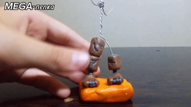 лепим кошмарного Фредди из пластилина из игры фнаф смотреть онлайн