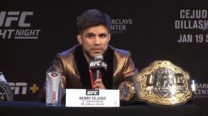 UfCFight Night Бруклин: Пресс-конференция перед турниром  ти джей диллашоу против генри сехудо