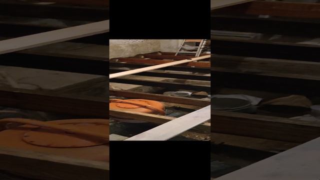 Подготовили место под доску