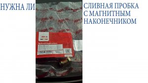 Сливная пробка с магнитным наконечником: нужна, или нет?