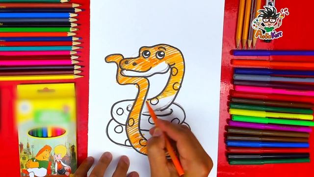 Удав из мультика 38 попугаев - рисунки для детей смотреть онлайн