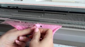 Узор #2 Воздушные петли Как вязать на вязальной машине_Pattern 2 Air loops