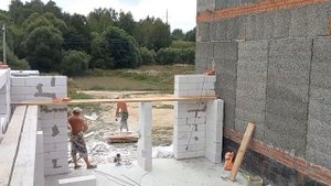 Гараж 9×6 из блока.