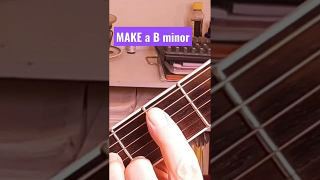 Beginner Guitar - play a B minor chord