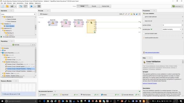 RapidMiner Classification (Part 5): Cross Validation