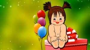 Футаж С ДНЁМ РОЖДЕНИЯ для девочки