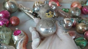 ч.2 ЁЛОЧНЫЕ  ИГРУШКИ СССР. РАСПАКОВКА КОРОБОК