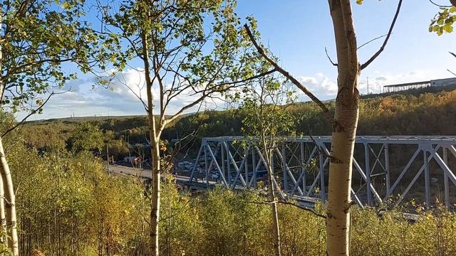 Строительство железнодорожного моста река Кола смотреть онлайн