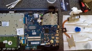 Замена ТЕРМОПАСТЫ на ноутбуке ? HP 250 G5! Как поменять термопасту на ноутбуке?!
