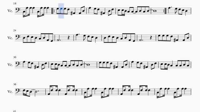 Partitura Kaoma Lambada versión dos Violonchelo смотреть онлайн