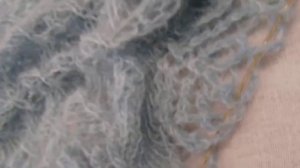 Вязаная шаль - стирка и блокировка