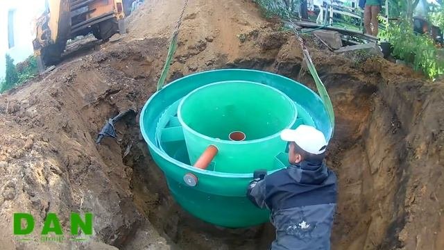 Монтаж автономной канализации под ключ 1 день. Traidenis NV - станция премиум-класса.