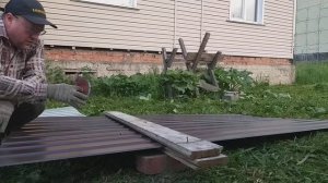 Резка профлиста болгаркой