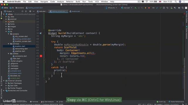 Flutter Full Tutorial For Beginner | Dart Exception Handling and Null Aware Operators | Lecture 8.5