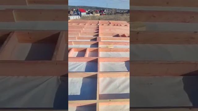 деревянное перекрытие на жб сваях, для одноэтажного каркасного дома