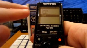 Звук видео с диктофона Olympus VN-713PC