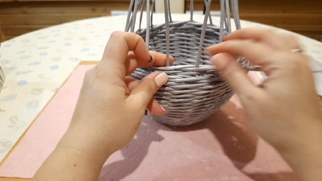 МК Яйцо-Шкатулка из бумажной лозы.