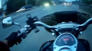 Pov driving Honda VTX 1300 Khabarovsk