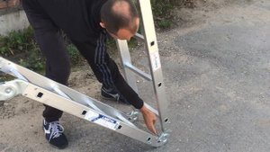 Как разложить лестницу трансформер Алюмет 4х4 ТЛ4044