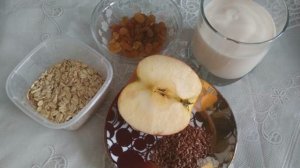 ПП овсянка на ряженке с изюмом