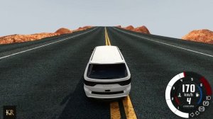 BeamNG Drive Прыжок через каньон Смерти на автомобиле (Dodge Durango Hellcat) Мод патруль!