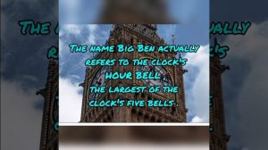 Big Ben | What Is Big Ben ? | Facts | Big Ben Clock | Big Ben's History | Elizabeth Tower | London