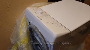 Стиральная машина Indesit вертикальной загрузки Распаковка