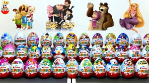 МЕГА MIX КИНДЕР СЮРПРИЗОВ! Барбоскины, Крошки, Бен 10, Гадкий Я, Mega unboxing Kinder Surprise