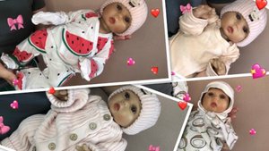 Обзор новой одежды для реборна👶 Амеличка в новой одежде😍😍😍