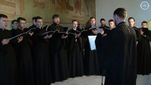 Мужской хор Кузбасской православной духовной семинарии. Видеозапись Богослужения.