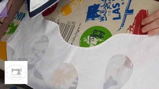 Обработка горловины и проймы обтачкой #пройма обтачка  #как сшить #горловина