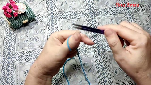 Ажурный летний топ спицами для начинающих. Очень лёгкий узор  всего 4 ряда.